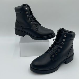 Mari A. Paulla Lace Up Side Zip Padded Ankle Combat Boots - Various Sizes - NWOT